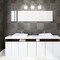 Designers Fountain Jaxon 24in 3-Light Brushed Nickel Industrial Indoor Vanity Light with Clear Seedy Glass Shades 90603-BN - alternate 2